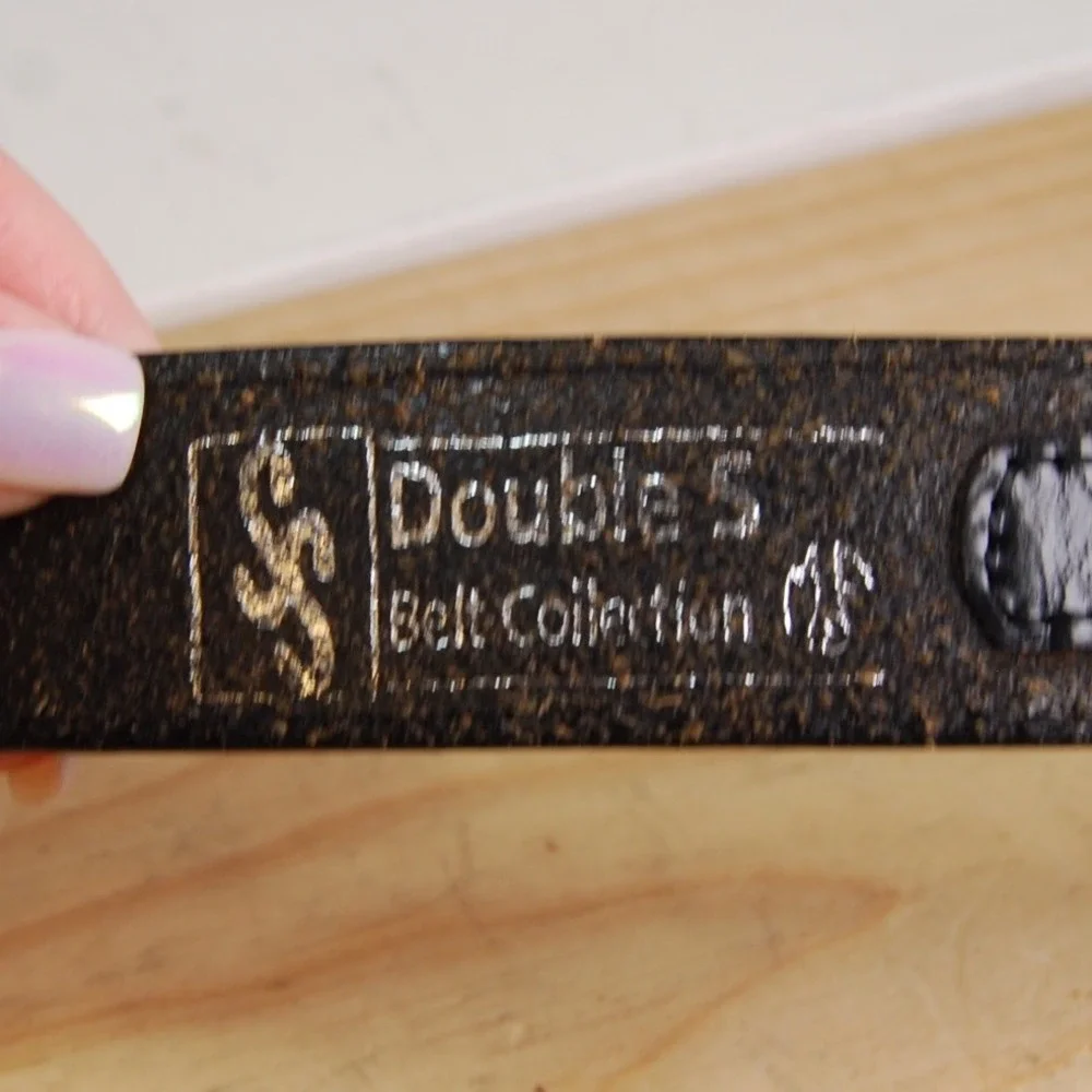 Kids leather belt size 20 small Double S Western belt Unisex‎ youth accessory